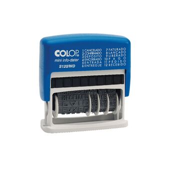 COLOP Carimbo Mini-Info S120/WD, Auto-Tintado, Texto e Data