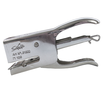 SCRIVA Agrafador de Alicate 51900, 15 Folhas, para Agrafos 10, Cromado