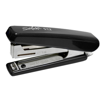 SCRIVA Agrafador 51290, 20 Folhas, para Agrafos Nº. 10, Preto