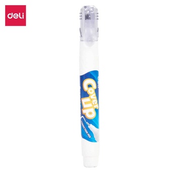 DELI Caneta Corretora, Capacidade 8 ml, Branco