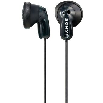 SONY Auriculares com Fios MDRE9LPB, Preto
