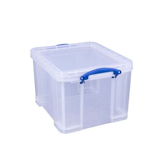 Really Useful Box Caixa de Arrumação Empilhável,  35 L, 480 x 390 x 310 mm, Transparente