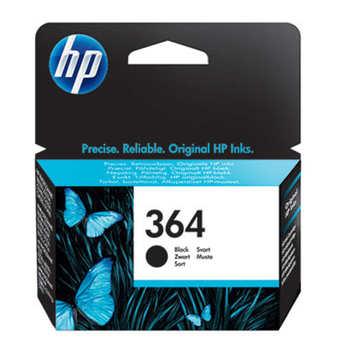 HP Tinteiro Original 364, Preto, Embalagem Individual, CB316EE