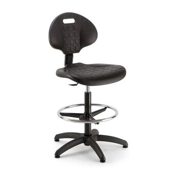 LINEA FABBRICA Cadeira de Estirador Teknik, Poliuretano, Preto