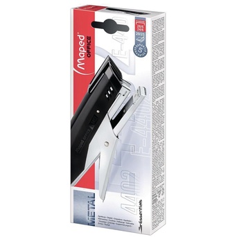 Maped Agrafador de Alicate Essentials E-4402, Agrafos nº 24/6, Capacidade para 20 Folhas, Metal, Preto
