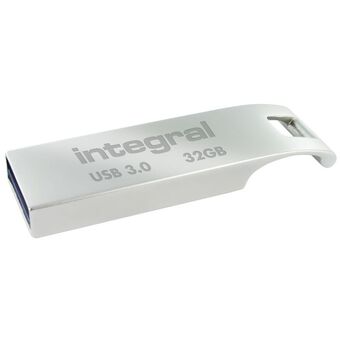 INTEGRAL MEMORY Disco USB ARC Metálica, 2.0, 32 GB, Prateado