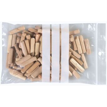 Staples Bolsas em Polietileno com Fecho de Pressão Reutilizáveis, Transparentes, com Rótulo para Escrita, 120 x 180 mm, embalagem de 100