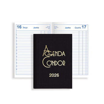 FIRMO Agenda 2026 Diária Condor, 140 x 210 mm, Preto