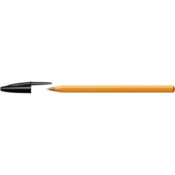 BIC Esferográfica Orange, Ponta Fina de 0,8 mm, Corpo Laranja, Tinta Preta, Pack 20 Unidades