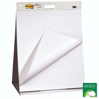 Post-it Bloco de Reuniões de cavalete liso branco 20 folhas/bloco