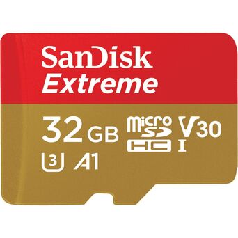 SanDisk Cartão de Memória SDHC Extreme, 32 GB, com Adaptador SD