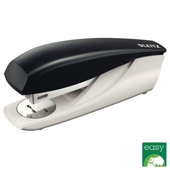 LEITZ Agrafador de Escritório NeXXt, Capacidade para 30 Folhas, Compatível com Agrafos 24/6 e 26/6 Leitz® Power Performance P3, Mecanismo de Recarga Superior, Preto