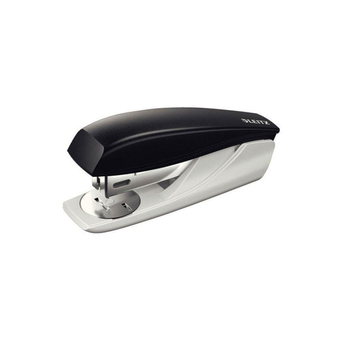 LEITZ Agrafador Pequeno NeXXt, Capacidade para 25 Folhas, Compatível com Agrafos 24/6 e 26/6 Leitz® Power Performance P3, Mecanismo de Recarga Superior, Preto