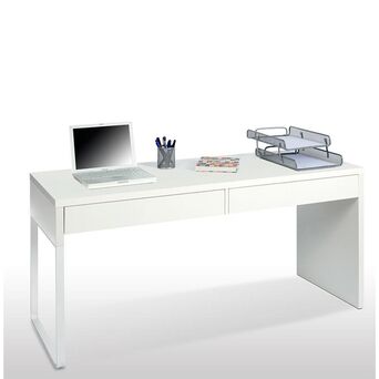 Secretária Touch, 138 x 75 x  50 cm, Melamina, Branco