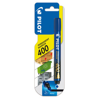 PILOT Marcador Permanente 400, Ponta Biselada 4,5 mm, Azul