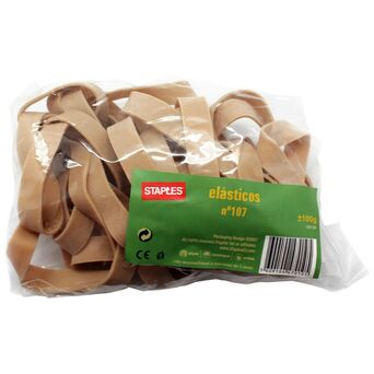Staples Elásticos Nº. 107, 100g, Castanho