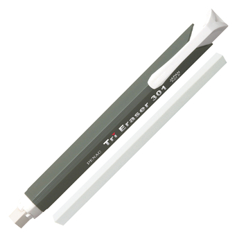 Penac Borracha Caneta Triangular, Recarregável, Cinzento, Conjunto 2 Unidades