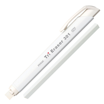 Penac Borracha Caneta Triangular, Recarregável, Branco, Conjunto 2 Unidades