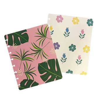 Capas e Contracapas para Cadernos ARC, A5, Tropical e Flores, Pack 2 Conjuntos