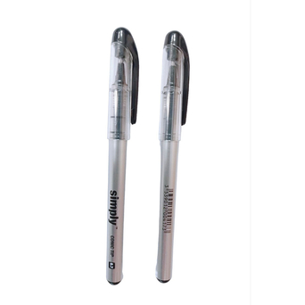 SIMPLY Caneta Rollerball, Ponta de 0,7 mm, Tinta Preta