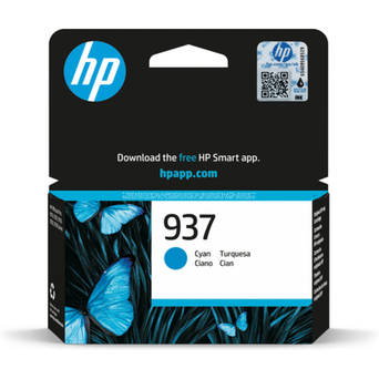HP Tinteiro Original 937, Embalagem Individual, Azul, 4S6W2NE#SE1