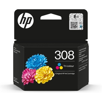 HP Tinteiro Original 308, Tricolor, Individual, 	7FP20UE#SE1