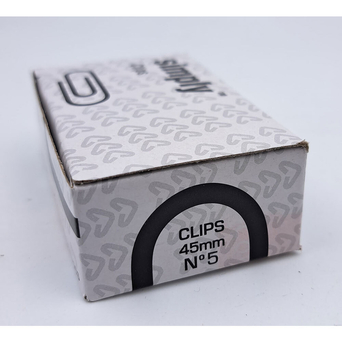 SIMPLY Clipes Nº. 5, Prateado, Caixa de 50 Unidades