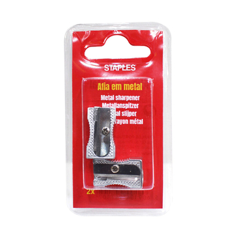 Staples Afia-Lápis Simples, Metal, 2 Unidades