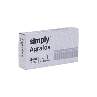 SIMPLY Agrafos Nº. 24/6, Caixa de 1000 Agrafos