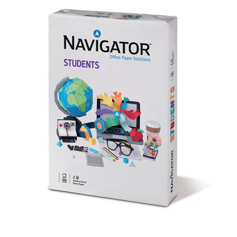 Navigator Papel Impressora A4 Students, 75 g/m², Branco, Resma 500 Folhas