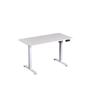 ESMART Secretária Elevatória Elétrica Single - 1 Motor, MDF e Melamina, 120 x 60 x 70 - 115 cm, Branco