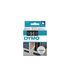 DYMO Fita D1 Padrão 45021, Branco sobre Preto, 12 mm x 7 m