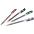 Staples Esferográfica de Tinta de Gel, Ponta Média de 0,5 mm, Corpo Transparente, Tinta de Várias Cores: Vermelho, Verde, Azul e Preto, Pack 4 Unidades