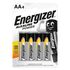 Energizer Pilha Alcalina Clássica Power AA LR6, Embalagem 4 Unidades