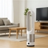 KIKASA Ventilador de Torre Ar Quente e Frio TB004645, Metal e Branco
