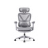 MT Cadeira de Escritório Operativa UEXY, Rede Flocked Mesh, Cinzento