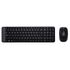 Logitech Conjunto de Teclado e Rato MK220, Sem fios, Preto