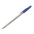SIMPLY Esferográfica, Ponta Média de 0,7 mm, Corpo de Plástico Transparente, Tinta Azul, Pack 50 Unidades