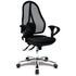 TOPSTAR Cadeira de Escritório Operativa  de Escritório Open Point® Deluxe SY, Tecido e Rede Mesh, Altura: 103 – 111 cm, Preto e Cromado