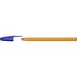 BIC Esferográfica Orange, Ponta Fina de 0,8 mm, Corpo Laranja, Tinta Azul, Pack 20 Unidades