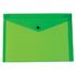 Beautone Bolsa de Documentos, A7, Polipropileno, Verde Transparente