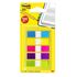 Post-it Separadores de Índice Pequenos, 11,9 x 43,1 mm, Cores Sortidas, 5 Embalagens de 20, com Dispensador
