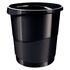 ESSELTE Cesto Papéis Europost Vivida, 14 L, Plástico, Preto