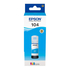 Epson Garrafa de Tinta EcoTank 104, 65ml, Ciano, C13T00P240