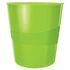 LEITZ Cesto Papéis WOW, 15 L, Poliestireno, Verde