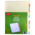 Staples Separador Pré-Impresso, Cartão, 12 Secções, A4, Várias Cores