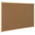Staples Quadro de Avisos com Moldura, Cortiça Prensada, Moldura de Madeira, 600 x 450 mm