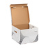 LEITZ Caixa de Arquivo M, 367 x 263 x 325 mm, Cartão Reciclado, Até 15 Kg, Branco