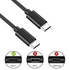 EWENT Cabo 2.0 USB-C Macho/USB-C Macho, 1,8 m, Preto