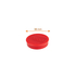 NOBO Íman Redondo para Superfície Magnética, 38 mm, Vermelho, Pack de 10